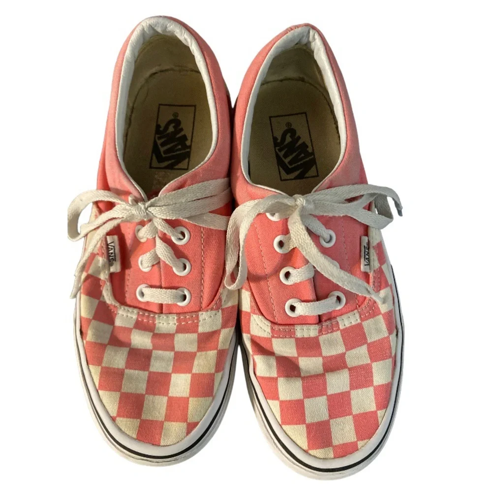 Pink Vans Era Womens Skate Shoes Sneaker Pink Strawberry Check  Checkerboard 7